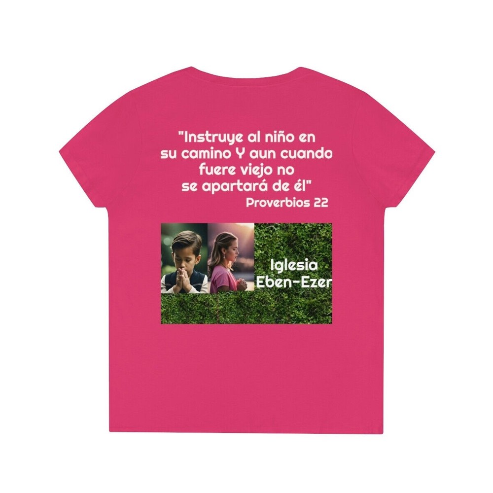 Iglesia Eben Elizer Ladies' V-Neck T-Shirt NWOT